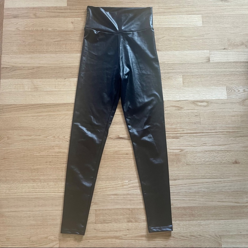 Black Leather Leggings